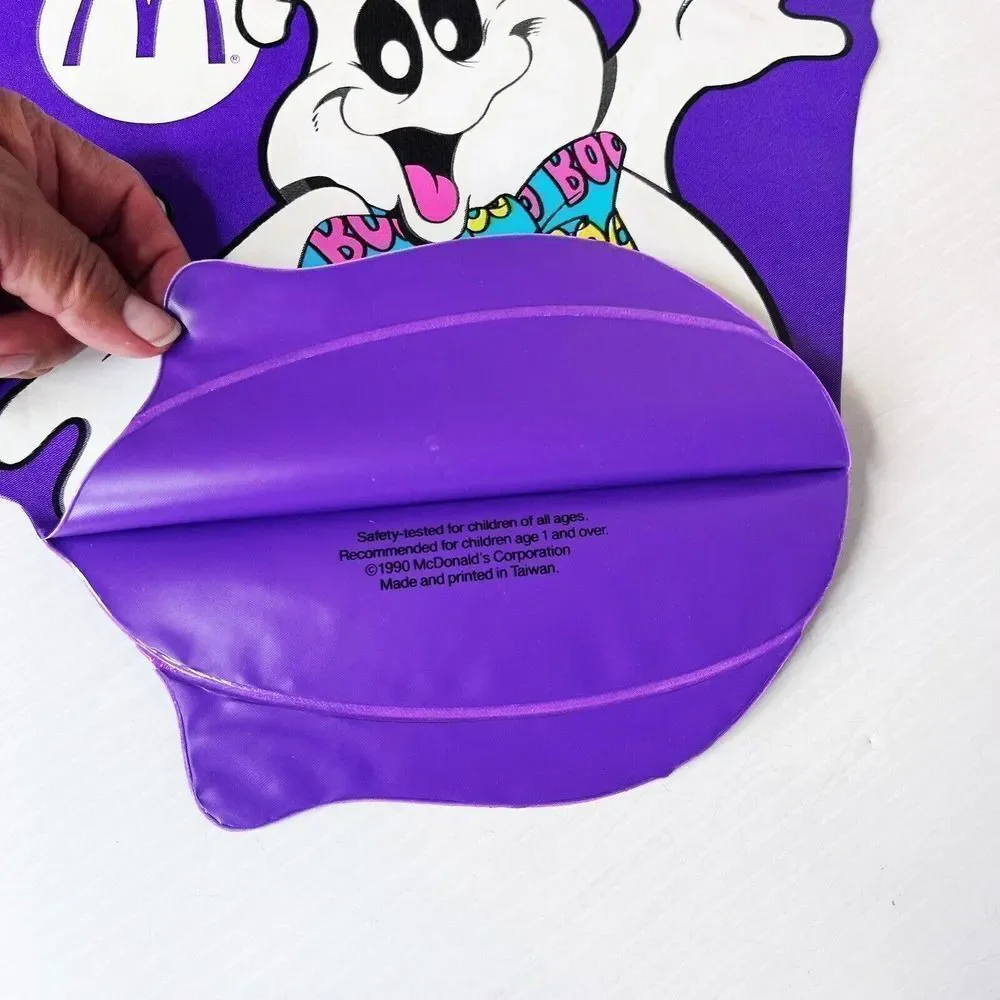 3Vintage 1990 McDonalds Halloween Vinyl Trick-or-Treat Happy Meal Bag 3 pack NOS